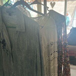 Assorted women’s shirts, size medium